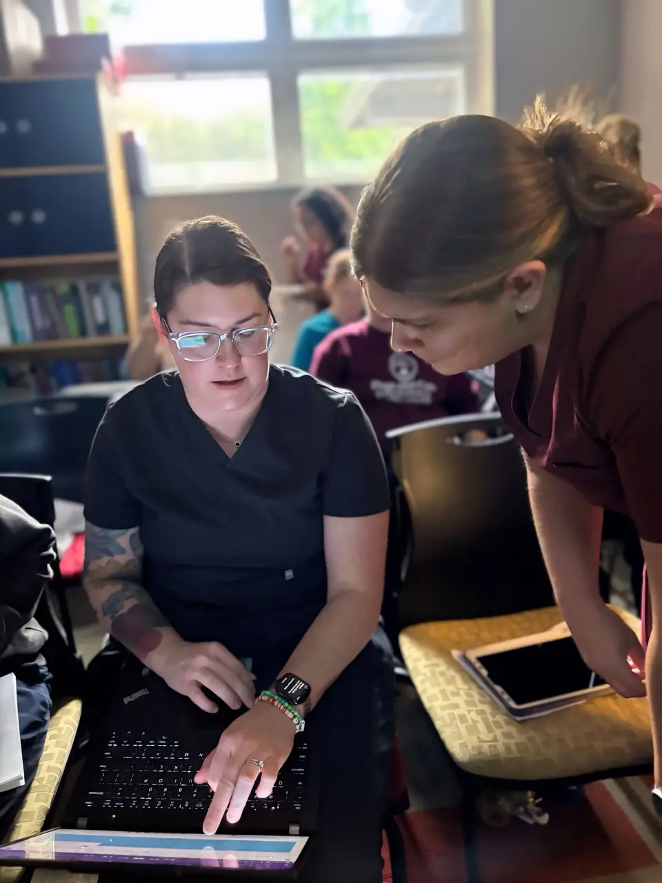 In-clinic team coaching and support